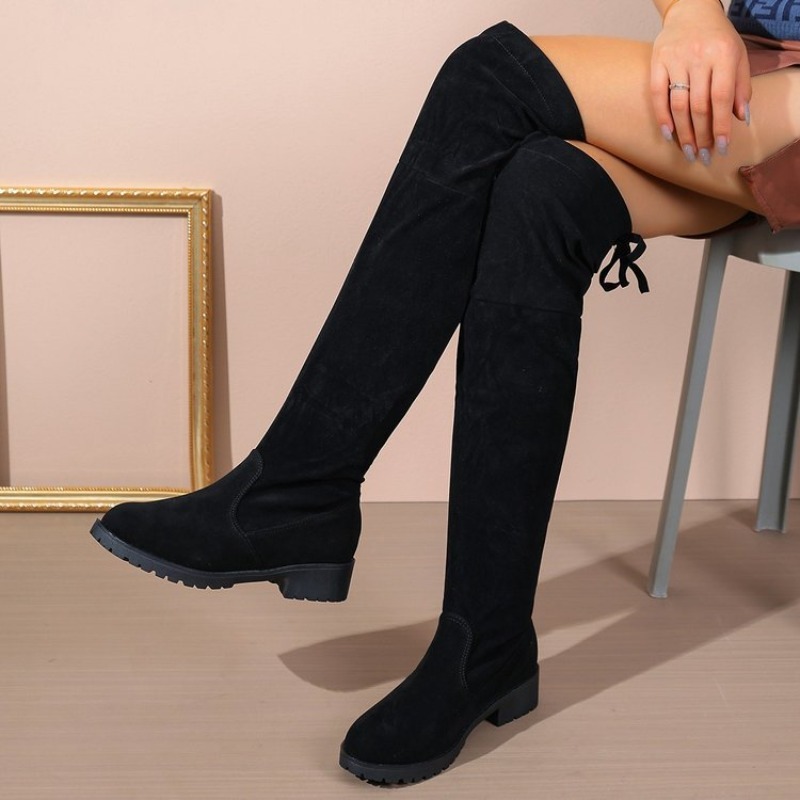 Sock Boot Women - Botas femininas acima do joelho, com