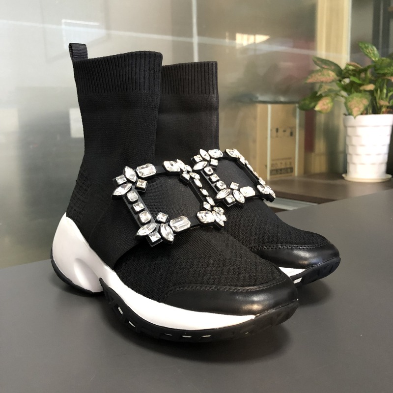 Sock Boot Women - Tênis Chunky de Luxo com Strass