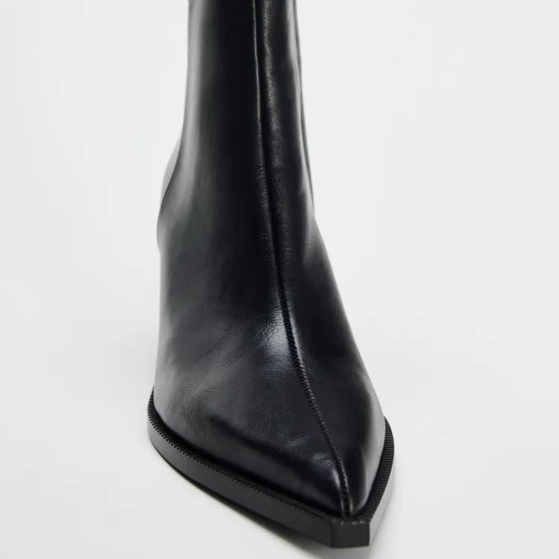 Botas chelsea de couro macio d - Sock Boot Women avaliação e preço