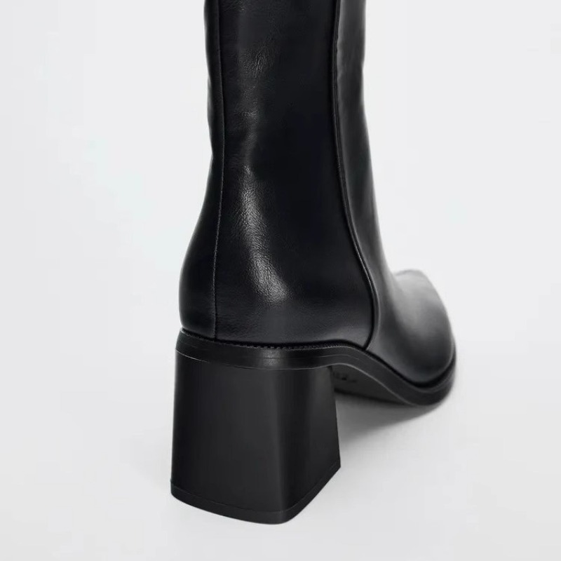 Botas chelsea de couro macio d - Sock Boot Women avaliação e preço