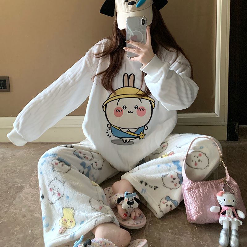 Conjunto de pijama de lã com e - Women Shoes Xxl avaliação e preço