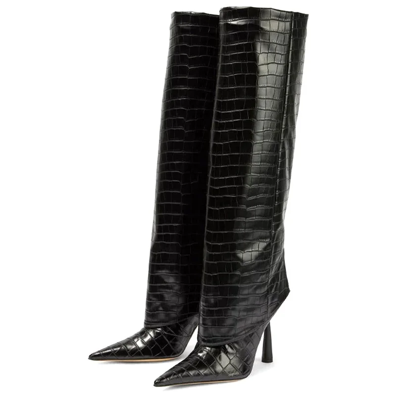 Eilyken 2027 Botas Femininas d - Knee High Boots Women avaliação e preço