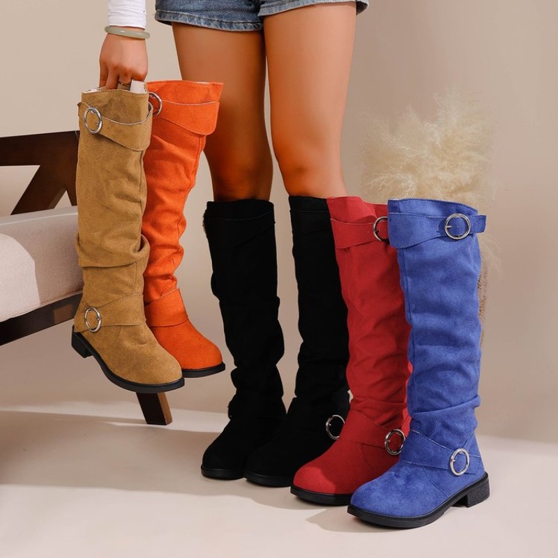 Botas de cano alto estilo vint - Knee High Boots Women avaliação e preço