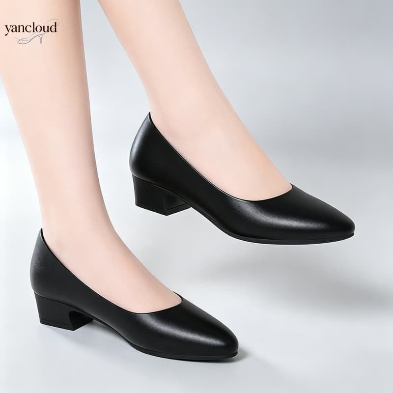 Sapatos Femininos Elegantes de - Court Heel Pointed avaliação e preço