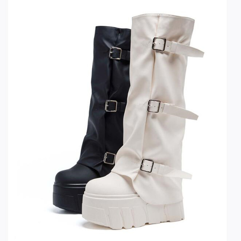 Novo 2026 marca de moda outono - Knee High Boots Women avaliação e preço