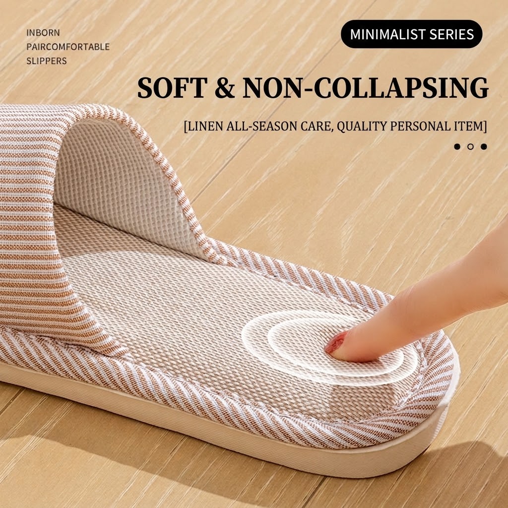 Chinelos de Linho Respirável p - Mule Slip On avaliação e preço